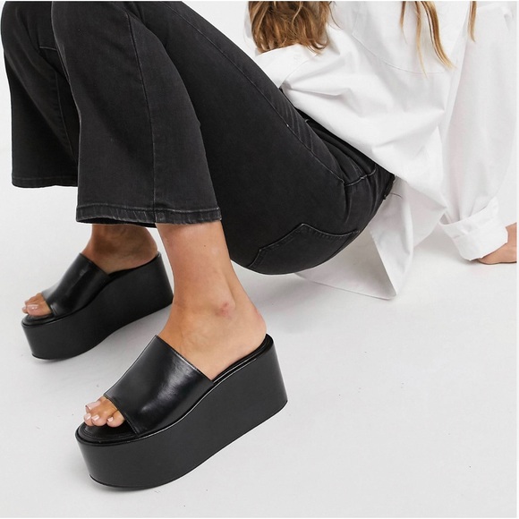 Madden Girl Shoes - MADDEN GIRL COOKIIE PLATFORM WEDGE MULES